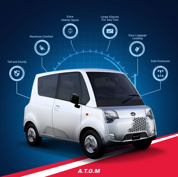 ஸ்மார்ட் இந்தியாவின் எதிர்கால போக்குவரத்திற்கான வாகனம் மஹிந்திரா ஆட்டம் எலக்ட்ரிக் தானாம்..!