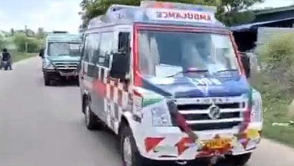 அவசரமாக போக வேண்டிய ஆம்புலன்ஸை எடுத்து ஜாலியாக ஓட்டிய ரோஜா... வீடியோ எடுக்க சொல்லி அலப்பறை...