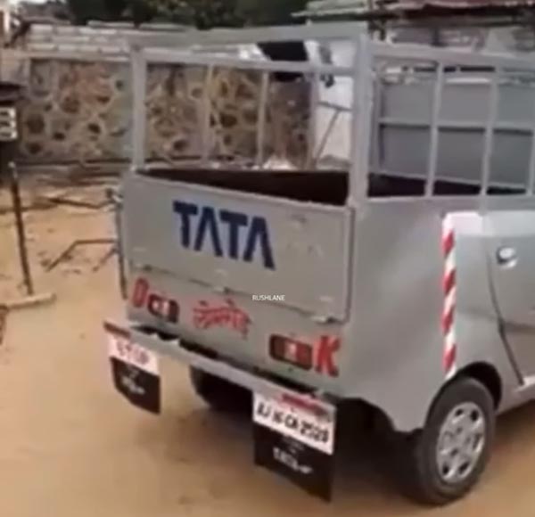 வைரலாகும் வீடியோ... பாதுகாப்பு இல்லாத டாடா நானோ காரை உரிமையாளர் எப்படி மாற்றியுள்ளார்? என பாருங்க...