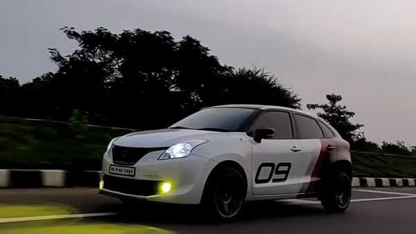 மிக குறைவான வேலையில் அதிக அழகான காராக மாறிய மாருதி பலேனோ... அட்டகாசமான புகைப்படம் உள்ளே!