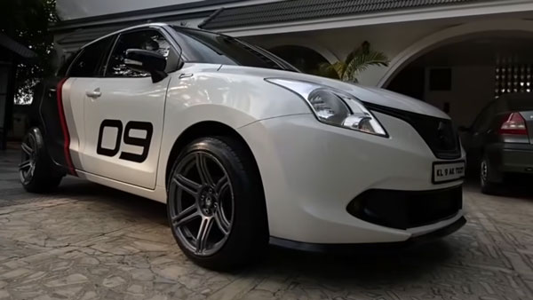 மிக குறைவான வேலையில் அதிக அழகான காராக மாறிய மாருதி பலேனோ... அட்டகாசமான புகைப்படம் உள்ளே!