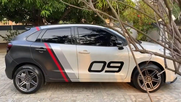 மிக குறைவான வேலையில் அதிக அழகான காராக மாறிய மாருதி பலேனோ... அட்டகாசமான புகைப்படம் உள்ளே!