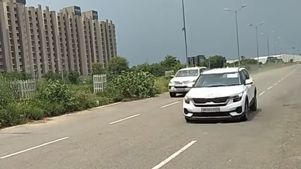 கியா செல்டோஸ் - டொயோட்டா பார்ச்சூனர் இடையே ரேஸ்... வெற்றி பெற்றது எந்த கார்னு தெரிஞ்சா அசந்திருவீங்க