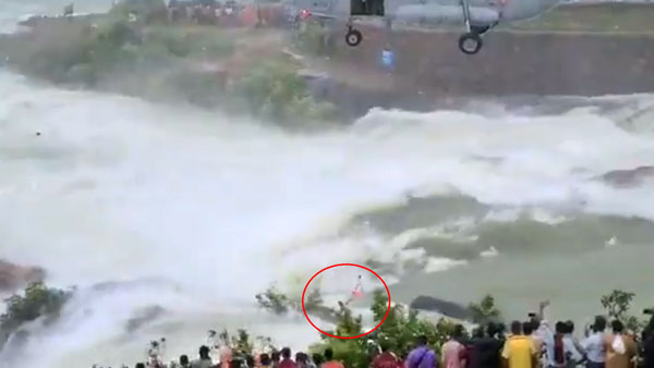 ஒரு நாள் முழுக்க ஆற்றின் நடுவே சிக்கி தவித்த இளைஞர்! உரிய நேரத்தில் மீட்டெடுத்த இந்திய வீரர்கள்... வைரல் வீடியோ!