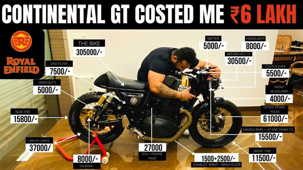 பைக்கை அலங்காரம் செய்து அழகு பார்த்த இளைஞர்... இதுக்காக இத்தனை லட்சங்களையா வாரி இறைக்குறது?