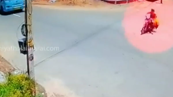 பஸ் டிரைவரின் திறமையால் மறு ஜென்மம் எடுத்த 2 பேர்... வீடியோ பார்த்ததும் ஒடம்பெல்லாம் ஆடிப்போயிருச்சு