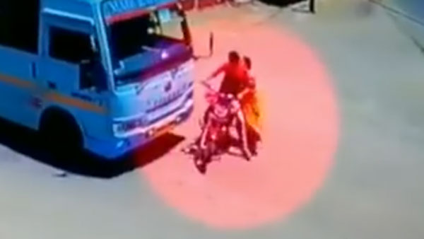 பஸ் டிரைவரின் திறமையால் மறு ஜென்மம் எடுத்த 2 பேர்... வீடியோ பார்த்ததும் ஒடம்பெல்லாம் ஆடிப்போயிருச்சு