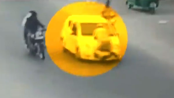 காரை நிறுத்த முயன்ற காவலர்... டிரைவர் செய்த மிருகத்தனமான காரியம்... அடி வயிற்றை கலங்க வைத்த வீடியோ