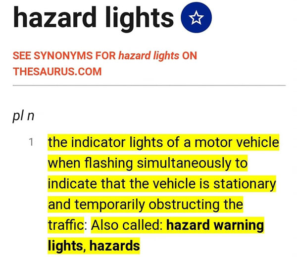 காவல் துறை அதிரடி எச்சரிக்கை... வாகனங்களில் ஹசார்டு லைட்கள் எதற்காக பயன்படுகின்றன தெரியுமா?