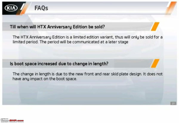 இந்தியாவில் விற்பனையை துவங்கி ஓராண்டு நிறைவு... அறிமுகமாகும் கியா செல்டோஸின் ஆண்டுநிறைவு எடிசன் கார்...
