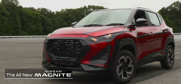  சுண்டி இழுக்கும் டிசைன்... பொது பார்வைக்கு வரும் புதிய நிஸான் மேக்னைட் எஸ்யூவி!