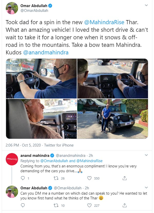 புத்தம் புதிய மஹிந்திரா காரை ஜாலியாக ஓட்டி விளம்பரம் தேடி தந்த பிரபல அரசியல் தலைவர்! யார் தெரியுமா?