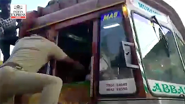 60 கிமீ லாரியை விடாமல் விரட்டிச் சென்ற தமிழக போலீஸ்... பட்டப்பகலில் திருச்சியில் அரங்கேறிய உறைய வைக்கும் சம்பவம்!