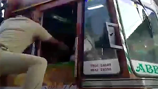 60 கிமீ லாரியை விடாமல் விரட்டிச் சென்ற தமிழக போலீஸ்... பட்டப்பகலில் திருச்சியில் அரங்கேறிய உறைய வைக்கும் சம்பவம்!