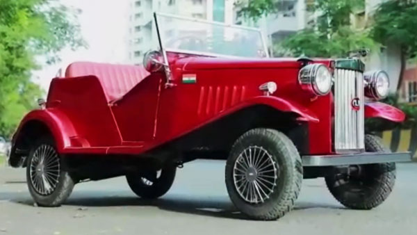 சீன தயாரிப்பு வேண்டாம்... மகளின் ஆசைக்காக குட்டி விண்டேஜ் காரை உருவாக்கிய தந்தை... சூப்பரா ஓடுது...