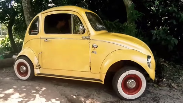 2 பேர் பயணிக்கலாம்... நீண்ட இடைவெளிக்கு பின் இயக்கப்பட்ட மினி ஃபோக்ஸ்வேகன் பீட்லி... வீடியோ!