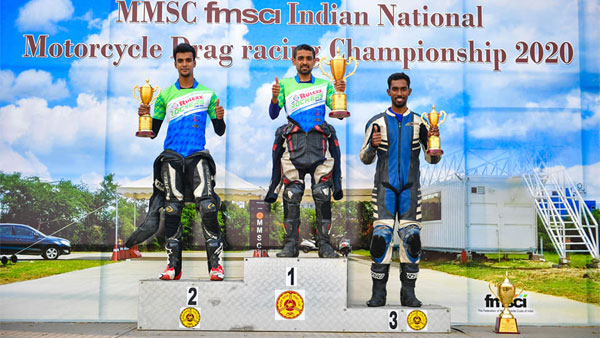 2020இந்தியன் நேஷ்னல் டிராக் ரேஸ் சேம்பியன்ஷிப் போட்டியின் முடிவுகள்... 2 பிரிவுகளில் தங்கத்தை வென்ற பெங்களூரர் வீரர்!!