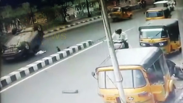 டாடா அல்ல... தலைகீழாக கவிழ்ந்தபோதும் டிரைவரின் உயிரை காப்பாற்றிய கார்... எந்த நிறுவனத்தின் தயாரிப்பு தெரியுமா? டாடா அல்ல... தலைகீழாக கவிழ்ந்தபோதும் டிரைவரின் உயிரை காப்பாற்றிய கார்... எந்த நிறுவனத்தின் தயாரிப்பு தெரியுமா?