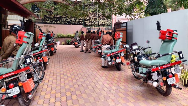 பாதுகாப்பு படை வீரர்களுக்காக களமிறங்கிய ராயல் என்பீல்டு பைக் ஆம்புலன்ஸ்கள்... உருவாக்கியது யார்னு தெரியுமா?