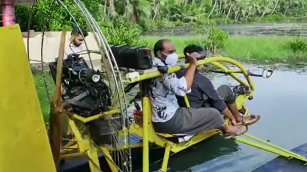 காற்றில் பறக்க, தண்ணீரில் மிதக்க, சாலையில் சீறி பாய இந்த ஒற்றை வாகனம் போதும்... கேரள இளைஞரின் அசாத்திய கண்டுபிடிப்பு!