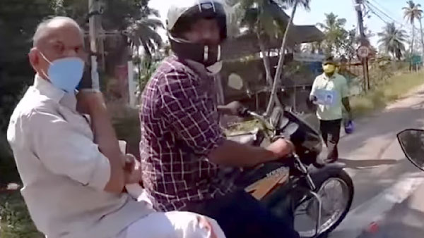 அடக்கடவுளே... வேண்டுமென்றே பைக்கின் மீது மோதிய கேரள இளைஞர்கள்... காரணம் தெரிந்தால் கடுப்பாயிருவீங்க