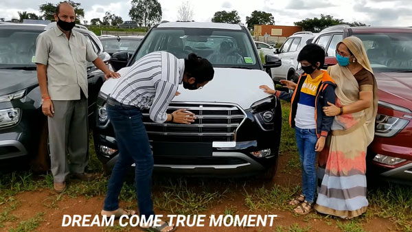 முகத்துல அப்படி ஒரு சந்தோஷம்... ஹூண்டாய் கிரெட்டாவை பரிசளித்து தந்தையை திக்குமுக்காட வைத்த மகன்...