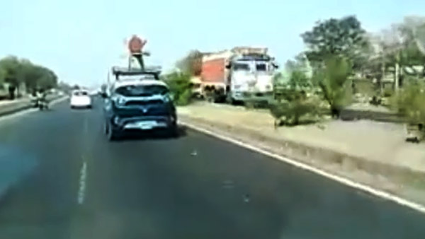 டாடா நெக்ஸான் எலக்ட்ரிக் காருக்கு உண்டான மரியாதையே போச்சு!! குஜராத்தில் என்ன செஞ்சிருக்காங்கனு பாருங்க...