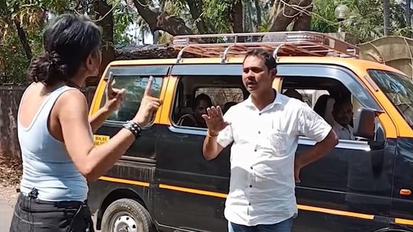 இங்கு நிற்பது நல்லது அல்ல!.. சீக்கிரம் கிளம்புங்க!.. அறிவுரை கூறிய கிராம வாசியிடம் பொங்கிய இளம்பெண்... வீடியோ!!