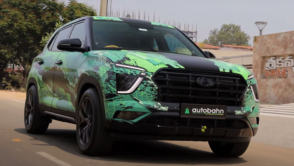 பிரத்யேகமான பச்சை நிறத்திற்கு மாற்றப்பட்ட புதிய ஹூண்டாய் க்ரெட்டா கார்!! எந்த ஊரில் தெரியுமா?