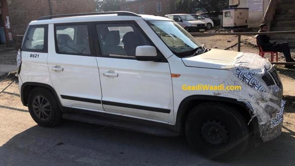 மீண்டும் கேமிரா கண்களில் சிக்கிய புதிய மஹிந்திரா பொலிரோ நியோ!! பொது சாலையில் சோதனை ஓட்டம்