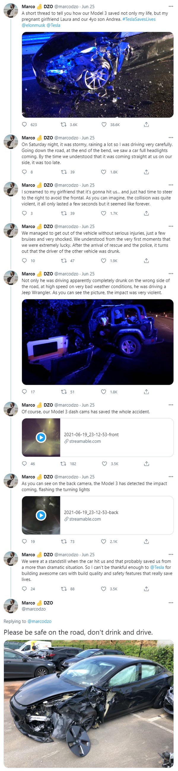 கர்ப்பிணி பெண், சிறுவன் பாதுகாப்பாக இருக்க இந்த கார்தான் காரணம்! டெஸ்லா எலெக்ட்ரிக் கார் பயனர் நெகிழ்ச்சி!