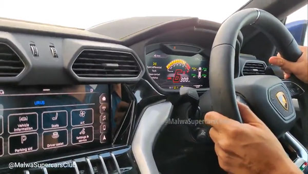 இவ்ளோ ஸ்பீடா? அதிகபட்ச வேகத்தையும் மீறி பறந்த லம்போர்கினி உருஸ் கார்... வீடியோவை பாருங்க!