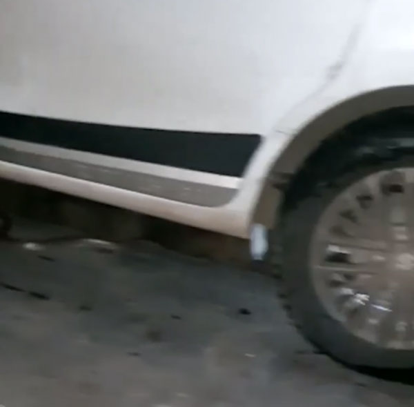 நானும் இந்த கார்ல தான் இருக்கேன்!! டிரைவிங்கின் போது கார் ஓட்டுனரை கிடுகிடுக்க வைத்த பாம்பு!