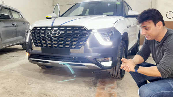 இதுவும் நல்லா தான் இருக்கு!! அல்கஸாரின் முன்பக்கத்துடன் ஹூண்டாய் க்ரெட்டா - வீடியோ!