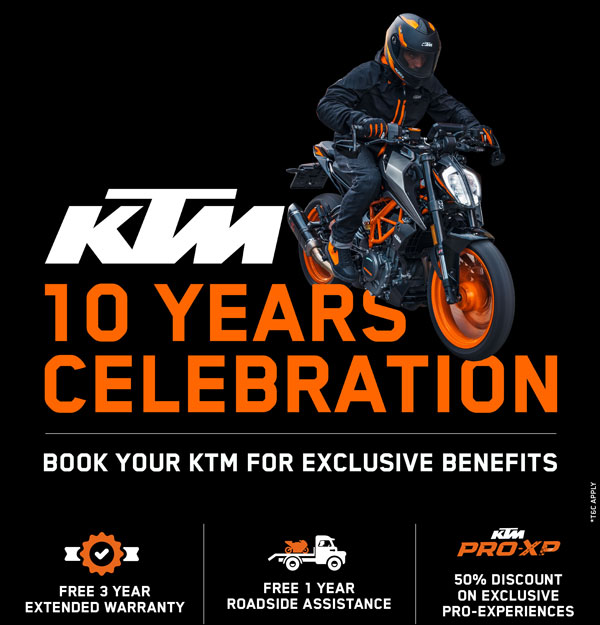 அதற்குள் 10 வருடங்கள் முடிய போகுதா!! இந்தியாவில் KTM பிராண்டின் புதிய மைல்கல்! 