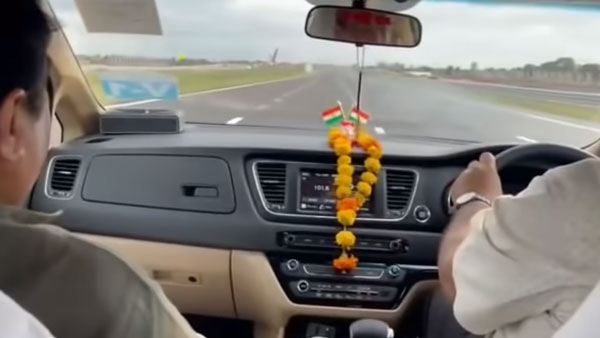 இவர் வேற லெவல் அமைச்சரா இருக்காரே! புதுசா போடப்பட்ட சாலையில் 170 கிமீ வேகத்தில் சீறி பாய்ந்த ஒன்றிய அமைச்சரின் கார்!