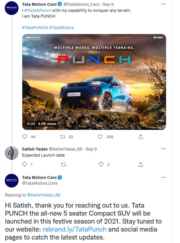 ஆட்டம் ஆரம்பிச்சாச்சு... டாடா பஞ்ச் காருக்கான புக்கிங் இந்தியாவில் தொடக்கம்... Maruti Ignis இனிமே ஓரம்தான்!