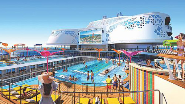 தயார் நிலையில் உலகின் மிக பெரிய க்ரூஸ் கப்பல்... இதுல ஒரு முறையாவது போய்டு வந்துடனும்! செம்ம பிரமாண்டமா இருக்கு!