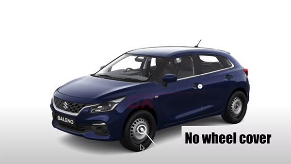 2022 மாருதி சுஸுகி பலேனோவின் விலை குறைவான வேரியண்ட்டின் தோற்றம் இதுதான்!! முதல் வீடியோ வெளியானது!