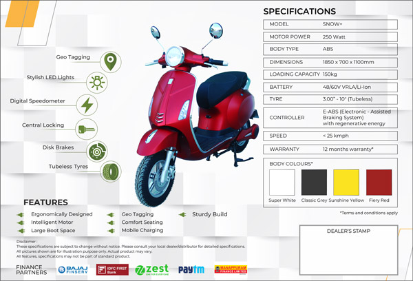 ரூ. 64 ஆயிரம் விலையில் கிரயான் ஸ்நோவ்-ப்ளஸ் எலெக்ட்ரிக் ஸ்கூட்டர் அறிமுகம்... 150 கிலோ வரை இது அசால்டாக கையாளும்!