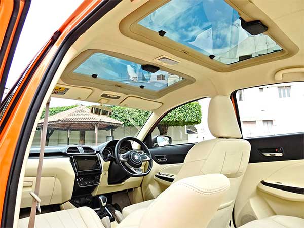 இரு சன்ரூஃப்-களுடன் கோவையை கலக்கி கொண்டிருக்கும் கஸ்டமைஸ்ட் டிசைர் கார்!! இப்படியொரு நிறத்தில் பெயிண்ட்டா!