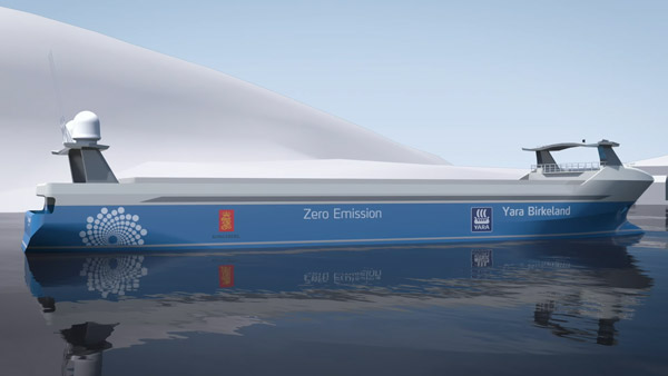 தன்னாட்சி வசதி கொண்ட உலகின் முதல் மின்சார கப்பல்... 100 டெஸ்லா எலெக்ட்ரிக் கார்களுக்கு இணையான பேட்டரி பேக்குடன் வெளியீடு!