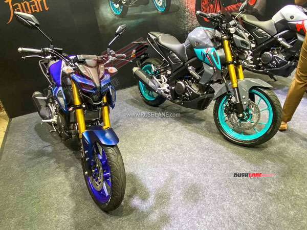 அசத்தலான வண்ணங்களில், ஷோரூம்களில் 2022 யமஹா எம்டி15 வி2 பைக்!! டெலிவிரி விரைவில் ஸ்டார்ட்!