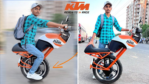செல்ஃப் பேலன்ஸிங் பைக்கை வீட்டிலேயே உருவாக்கிய இளைஞர்கள்!.. கேடிஎம்கூட இப்படி ஒரு பைக்கை உருவாக்கல!