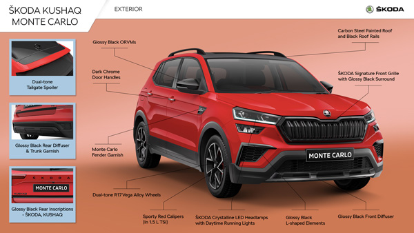ஸ்கோடா குஷாக் மாண்டே கர்லோ எடிசன் இந்தியாவில் அறிமுகம்... வேற லெவல் பிரீமியம் அம்சங்களுடன் வந்திருக்கு!