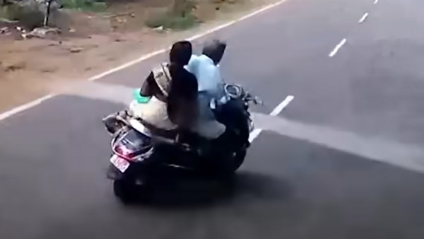 இன்டிகேட்டர் போடமால் சடாரென திரும்பிய தாத்தா... இனி வண்டி ஓட்டுற ஆசையே அவருக்கு வராது! தரமான ஆப்பு வைத்த போலீஸ்!