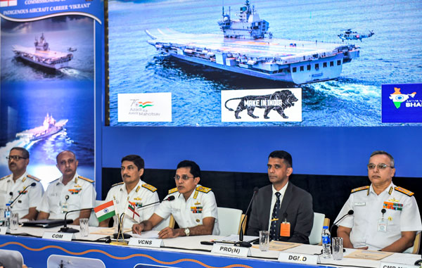 சீனா கண்ணில் விரலை விட்டு ஆட்டத் தயாரானது INS விக்ராந்த் விமானம் தாங்கிய போர்க் கப்பல் . . .