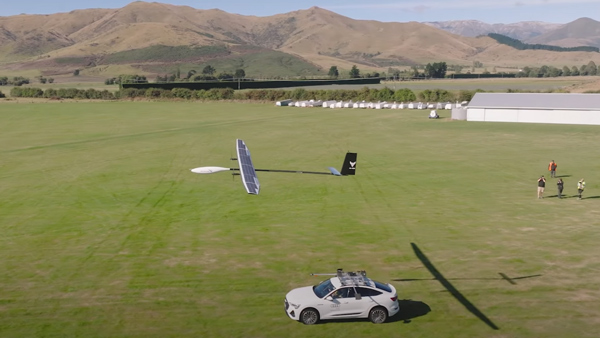 Audi e tron solar powered aircraft aerial view