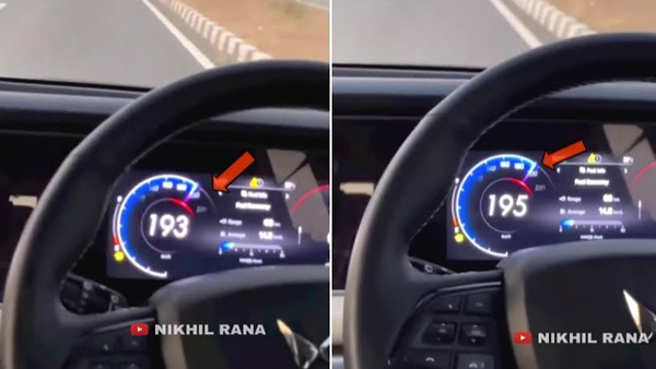 Mahindra XUV 700 195kmph speed