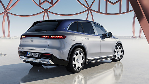 mercedes maybach eqs suv rear view